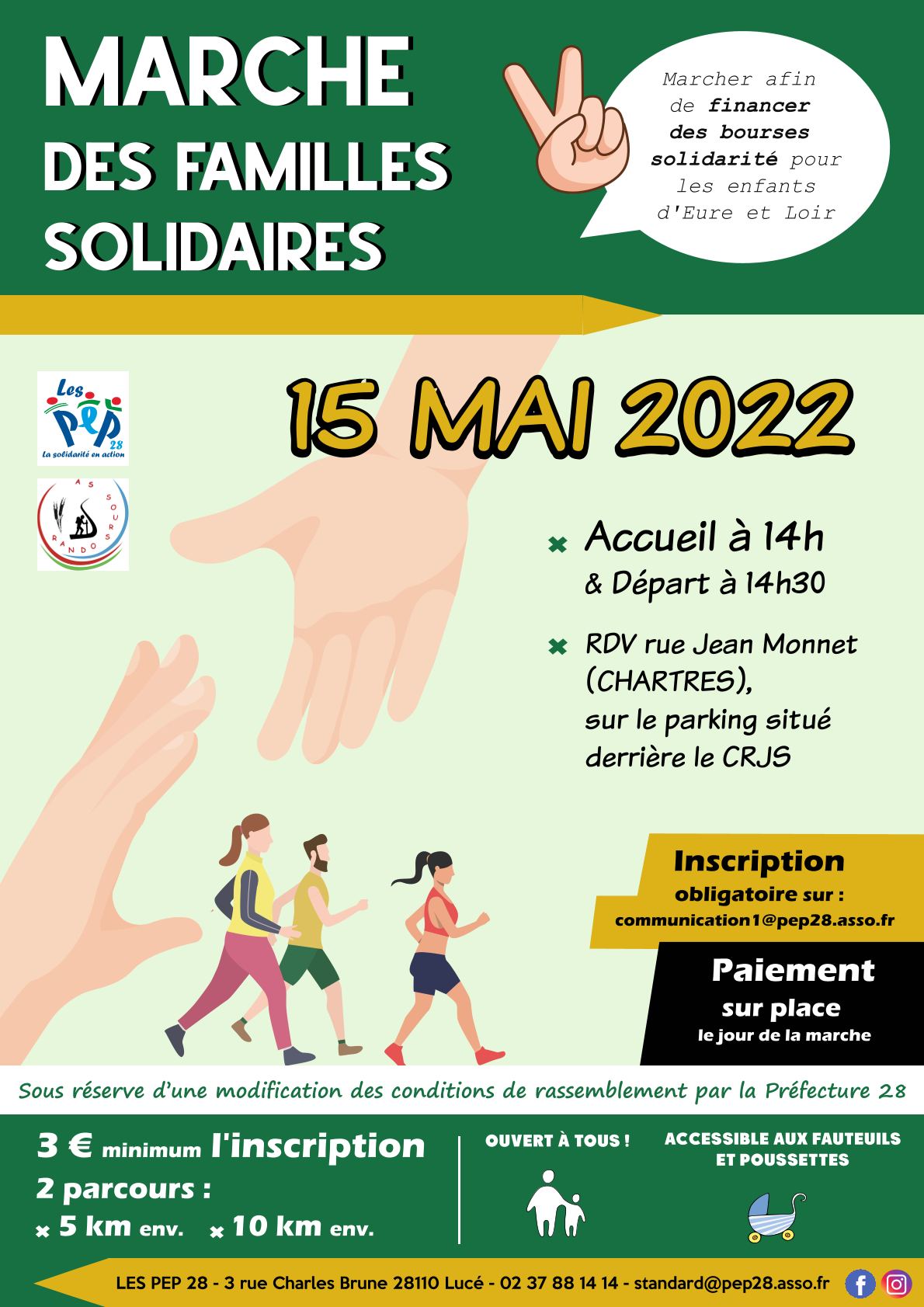 Marche solidaire le 15 mai 2022